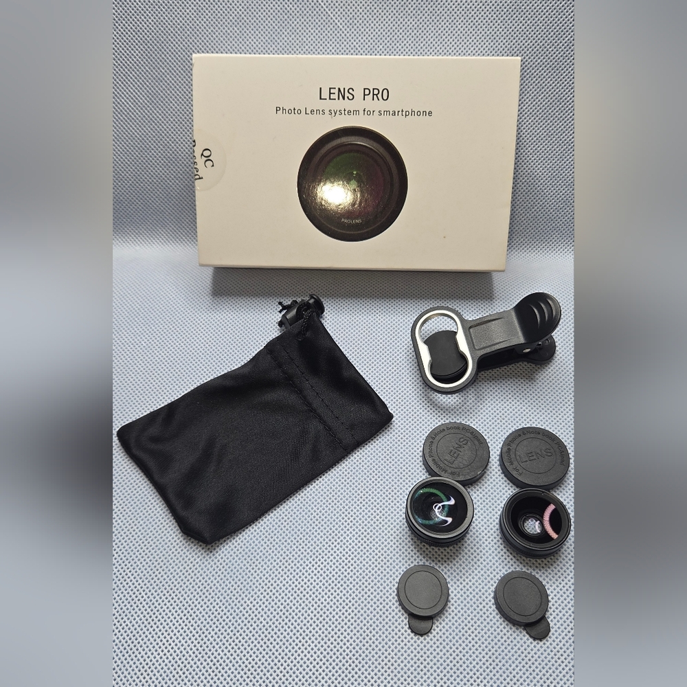 Black Smartphone Camera Lens Kit